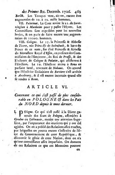 La clef du cabinet des princes de l'Europe ou recueil historique et politique sur les matières du tems