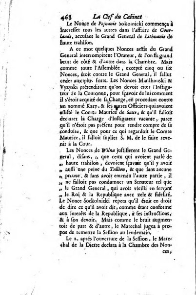 La clef du cabinet des princes de l'Europe ou recueil historique et politique sur les matières du tems