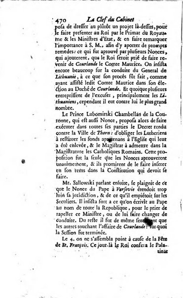 La clef du cabinet des princes de l'Europe ou recueil historique et politique sur les matières du tems