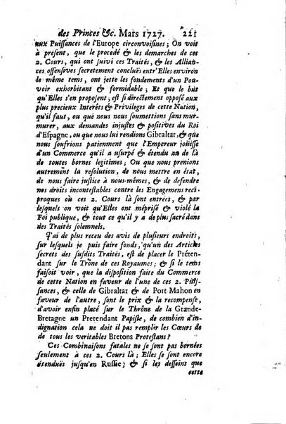 La clef du cabinet des princes de l'Europe ou recueil historique et politique sur les matières du tems