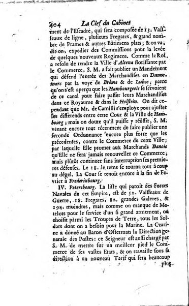 La clef du cabinet des princes de l'Europe ou recueil historique et politique sur les matières du tems