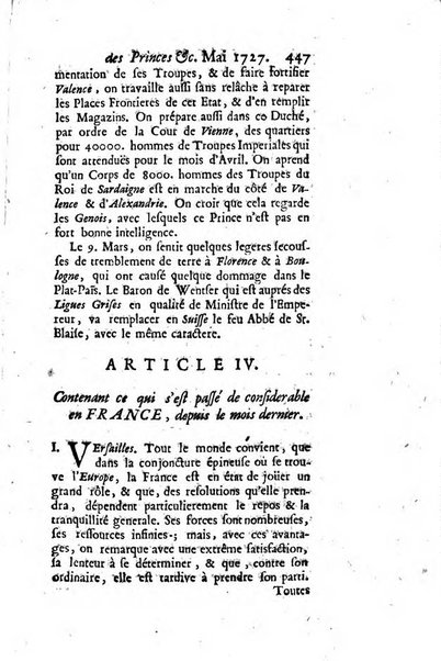 La clef du cabinet des princes de l'Europe ou recueil historique et politique sur les matières du tems