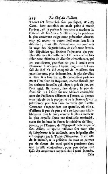 La clef du cabinet des princes de l'Europe ou recueil historique et politique sur les matières du tems