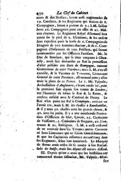 La clef du cabinet des princes de l'Europe ou recueil historique et politique sur les matières du tems