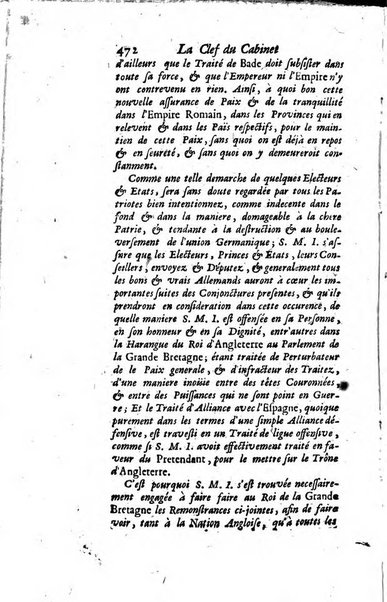 La clef du cabinet des princes de l'Europe ou recueil historique et politique sur les matières du tems