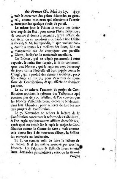 La clef du cabinet des princes de l'Europe ou recueil historique et politique sur les matières du tems