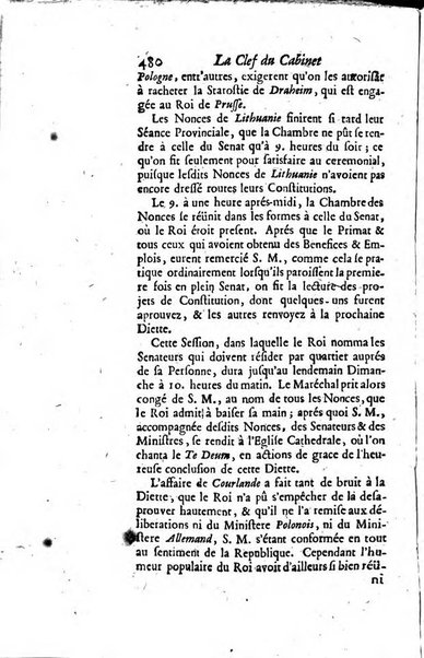 La clef du cabinet des princes de l'Europe ou recueil historique et politique sur les matières du tems