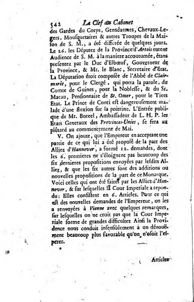 La clef du cabinet des princes de l'Europe ou recueil historique et politique sur les matières du tems