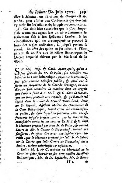 La clef du cabinet des princes de l'Europe ou recueil historique et politique sur les matières du tems