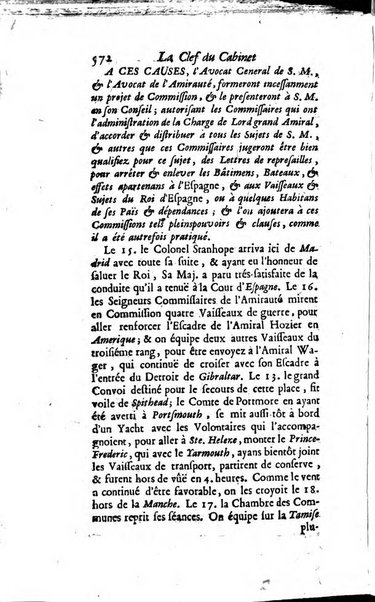 La clef du cabinet des princes de l'Europe ou recueil historique et politique sur les matières du tems