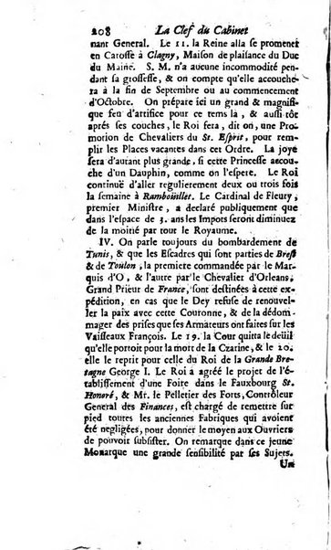 La clef du cabinet des princes de l'Europe ou recueil historique et politique sur les matières du tems