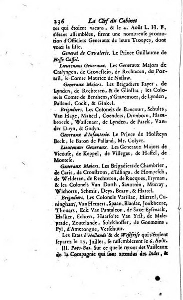 La clef du cabinet des princes de l'Europe ou recueil historique et politique sur les matières du tems