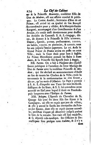 La clef du cabinet des princes de l'Europe ou recueil historique et politique sur les matières du tems