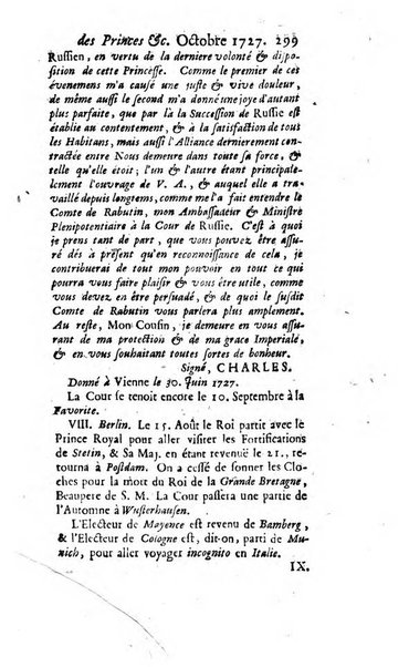 La clef du cabinet des princes de l'Europe ou recueil historique et politique sur les matières du tems