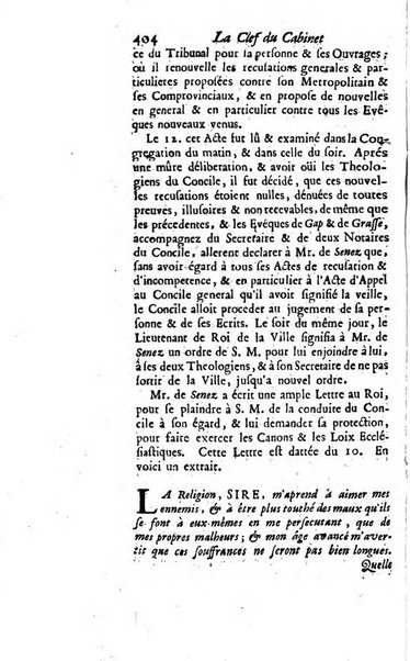 La clef du cabinet des princes de l'Europe ou recueil historique et politique sur les matières du tems