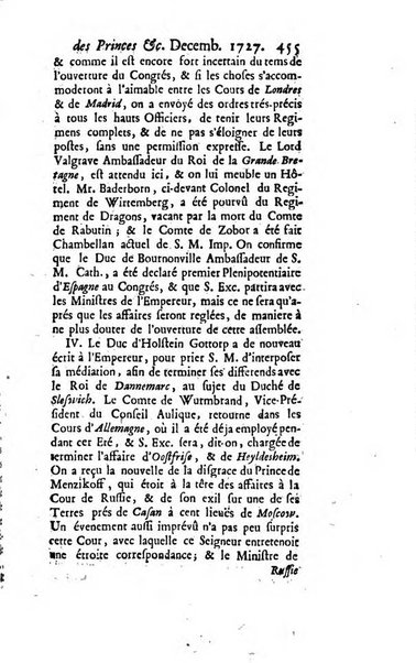 La clef du cabinet des princes de l'Europe ou recueil historique et politique sur les matières du tems