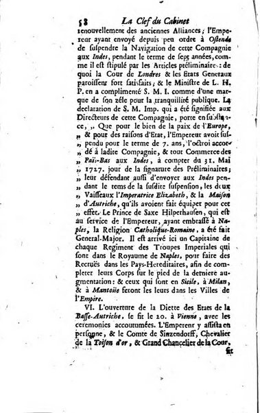 La clef du cabinet des princes de l'Europe ou recueil historique et politique sur les matières du tems