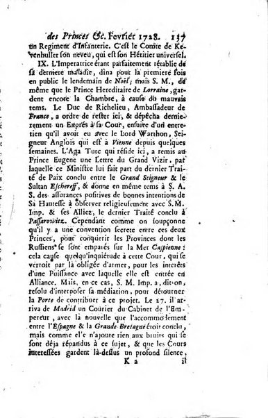 La clef du cabinet des princes de l'Europe ou recueil historique et politique sur les matières du tems