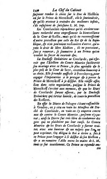 La clef du cabinet des princes de l'Europe ou recueil historique et politique sur les matières du tems