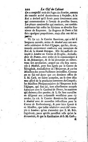 La clef du cabinet des princes de l'Europe ou recueil historique et politique sur les matières du tems