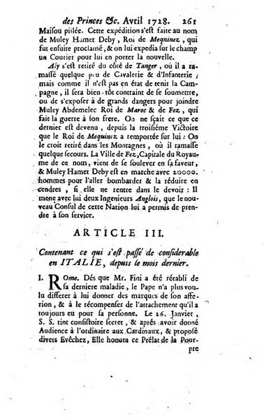 La clef du cabinet des princes de l'Europe ou recueil historique et politique sur les matières du tems