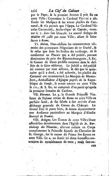 La clef du cabinet des princes de l'Europe ou recueil historique et politique sur les matières du tems