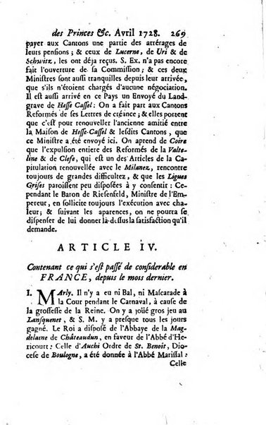 La clef du cabinet des princes de l'Europe ou recueil historique et politique sur les matières du tems