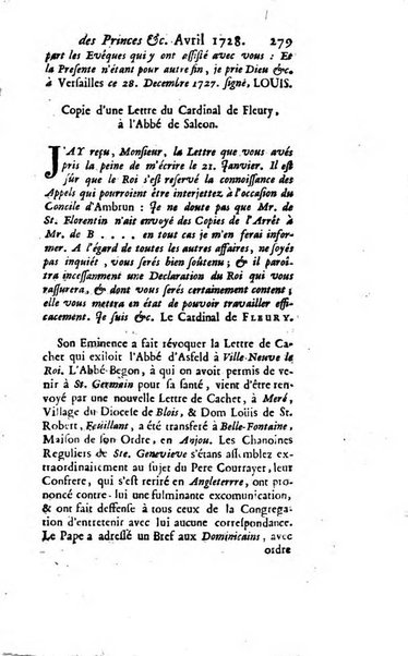 La clef du cabinet des princes de l'Europe ou recueil historique et politique sur les matières du tems