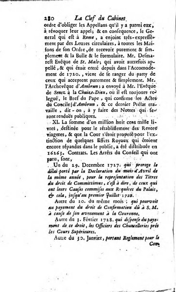 La clef du cabinet des princes de l'Europe ou recueil historique et politique sur les matières du tems