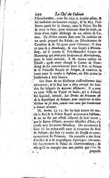 La clef du cabinet des princes de l'Europe ou recueil historique et politique sur les matières du tems