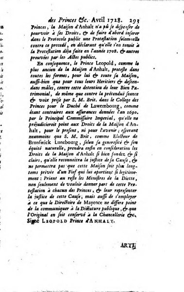 La clef du cabinet des princes de l'Europe ou recueil historique et politique sur les matières du tems