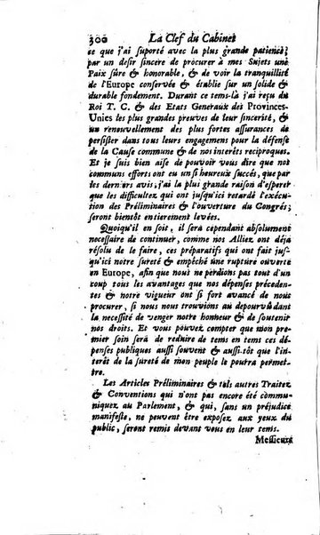 La clef du cabinet des princes de l'Europe ou recueil historique et politique sur les matières du tems