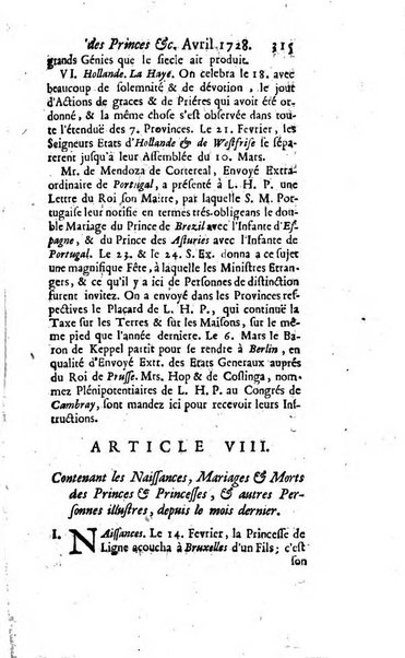 La clef du cabinet des princes de l'Europe ou recueil historique et politique sur les matières du tems