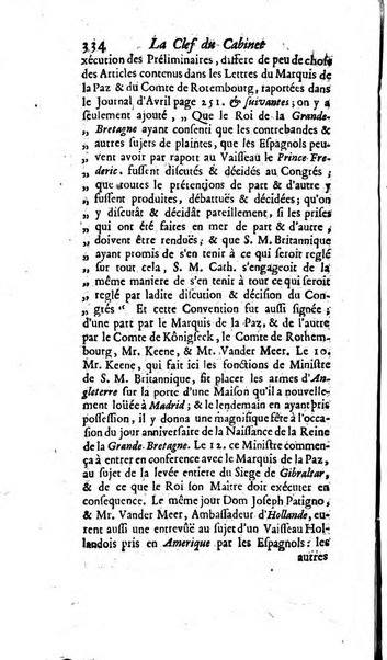 La clef du cabinet des princes de l'Europe ou recueil historique et politique sur les matières du tems