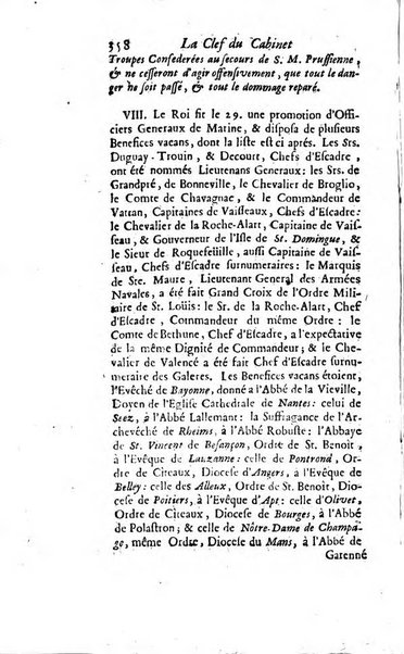 La clef du cabinet des princes de l'Europe ou recueil historique et politique sur les matières du tems