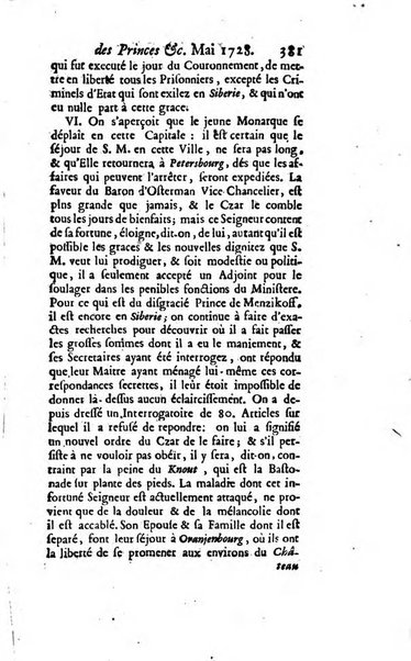 La clef du cabinet des princes de l'Europe ou recueil historique et politique sur les matières du tems