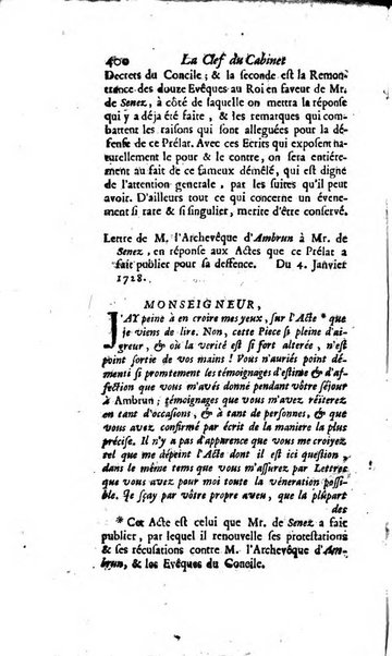 La clef du cabinet des princes de l'Europe ou recueil historique et politique sur les matières du tems