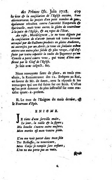 La clef du cabinet des princes de l'Europe ou recueil historique et politique sur les matières du tems