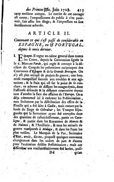 La clef du cabinet des princes de l'Europe ou recueil historique et politique sur les matières du tems