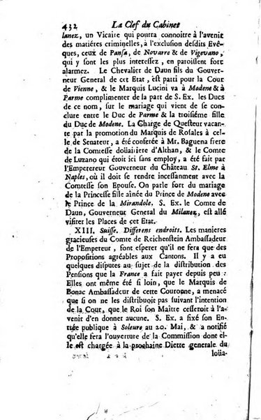 La clef du cabinet des princes de l'Europe ou recueil historique et politique sur les matières du tems