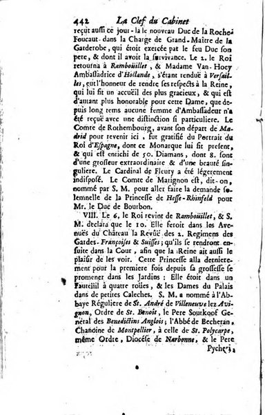 La clef du cabinet des princes de l'Europe ou recueil historique et politique sur les matières du tems