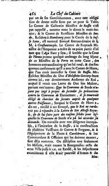 La clef du cabinet des princes de l'Europe ou recueil historique et politique sur les matières du tems