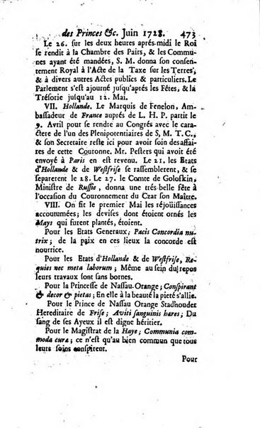 La clef du cabinet des princes de l'Europe ou recueil historique et politique sur les matières du tems