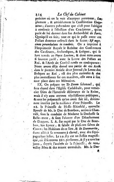 La clef du cabinet des princes de l'Europe ou recueil historique et politique sur les matières du tems