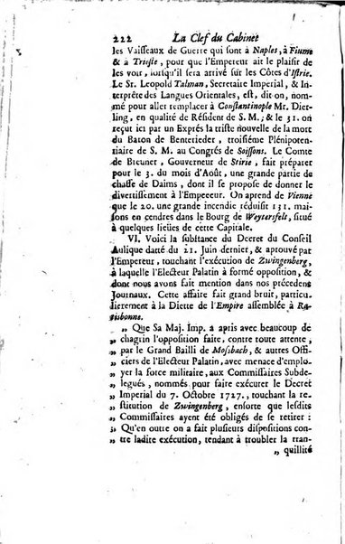 La clef du cabinet des princes de l'Europe ou recueil historique et politique sur les matières du tems