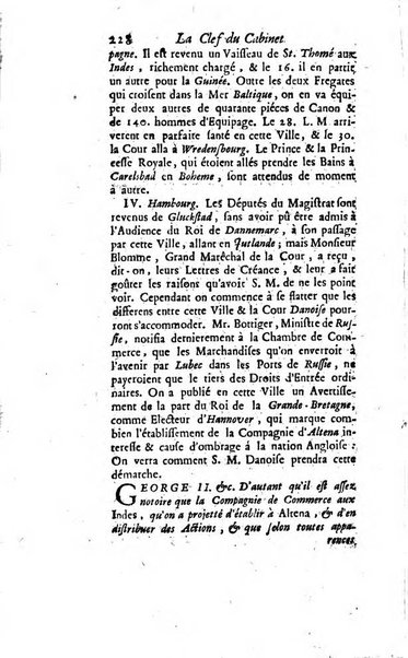 La clef du cabinet des princes de l'Europe ou recueil historique et politique sur les matières du tems