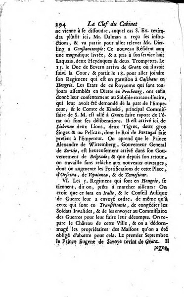 La clef du cabinet des princes de l'Europe ou recueil historique et politique sur les matières du tems