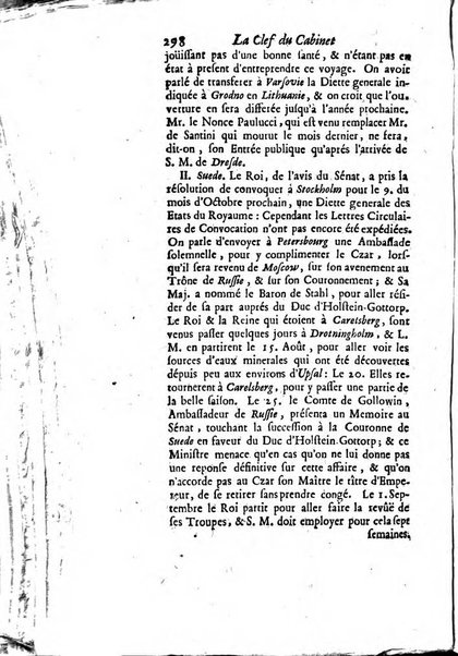 La clef du cabinet des princes de l'Europe ou recueil historique et politique sur les matières du tems