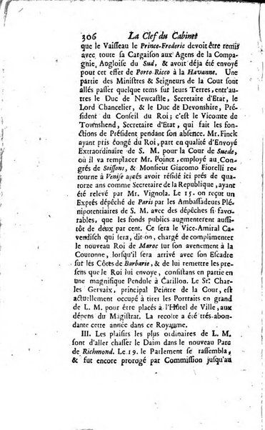 La clef du cabinet des princes de l'Europe ou recueil historique et politique sur les matières du tems