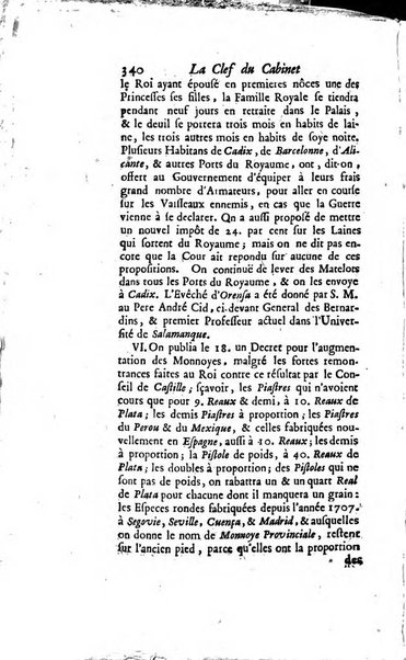 La clef du cabinet des princes de l'Europe ou recueil historique et politique sur les matières du tems